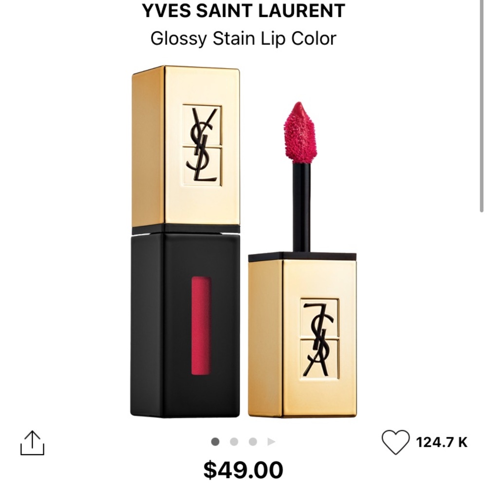 YSL Glossy Stain lip Rouge Couture red 10